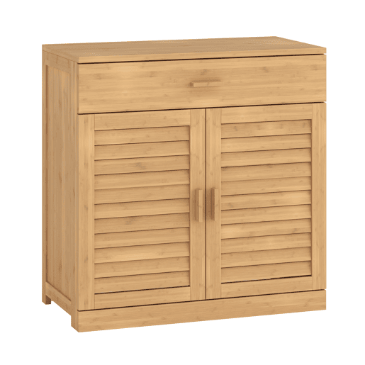 Sapateira Aarela com gaveta bambu 67x66x34cm - Natural en.casa