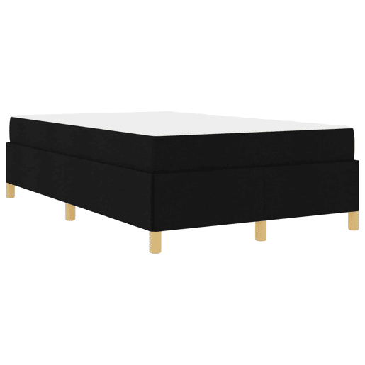 Estrutura da Cama de casal moderno com colchão Preto 120 x 200 cm tecido