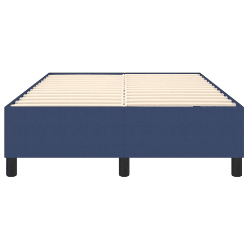 Estrutura de Cama de casal moderno com molas 120x200 cm tecido azul