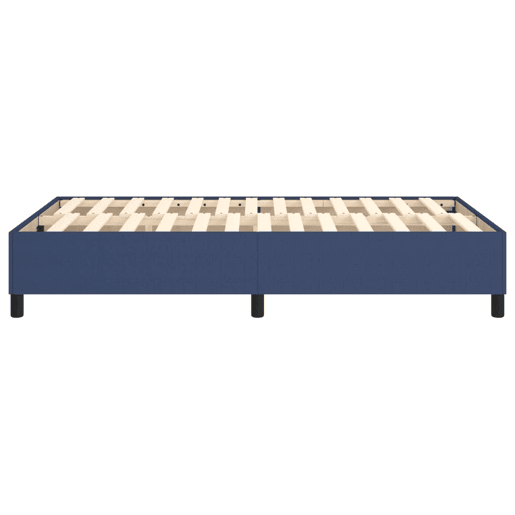 Estrutura de Cama de casal moderno com molas 120x200 cm tecido azul