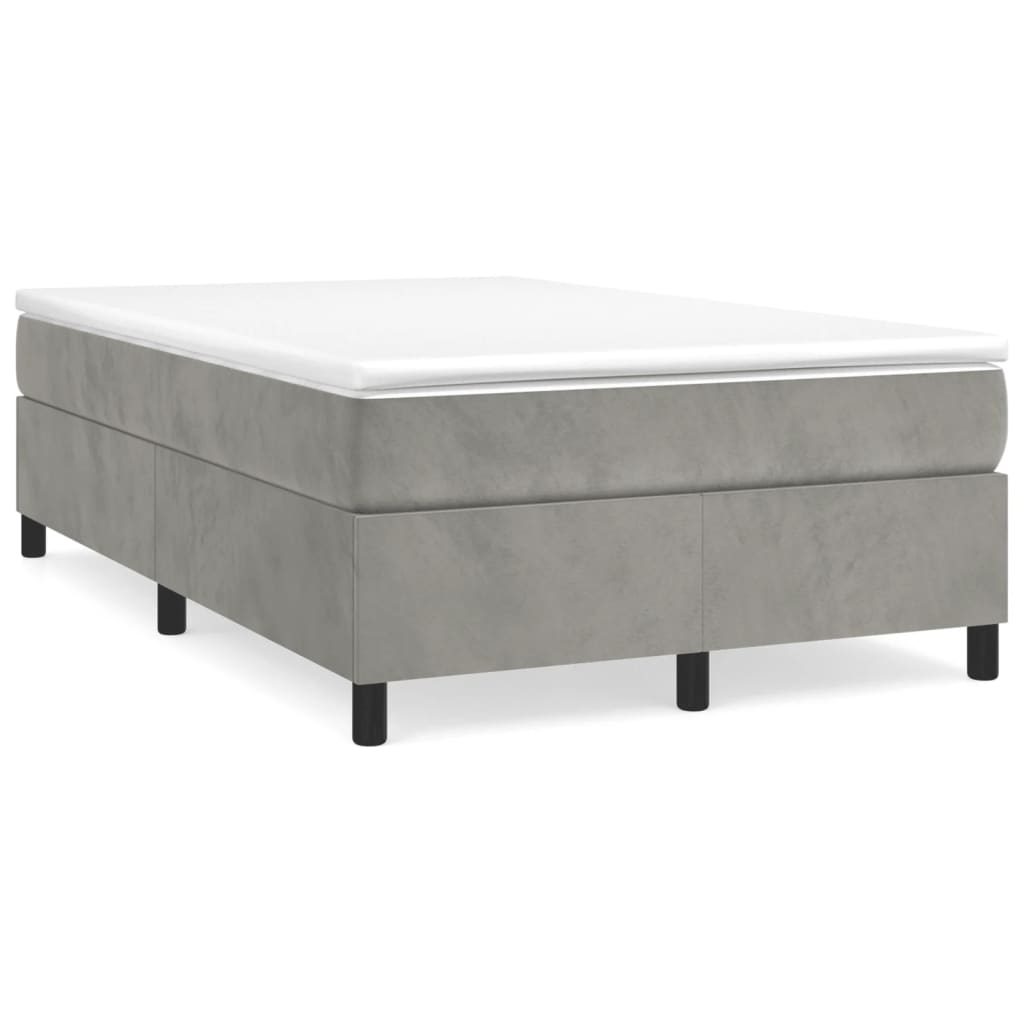 Estructura De Cama 120x203 Gris Claro