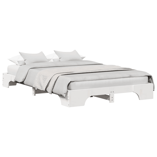 Estrutura De Cama De Casal Simple - Branco 135 x 190 cm
