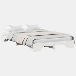 Estrutura De Cama De Casal Simple - Branco 135 x 190 cm