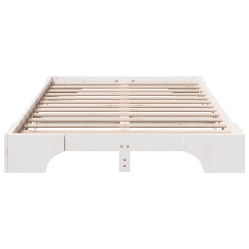 Estrutura De Cama De Casal Simple - Branco 135 x 190 cm