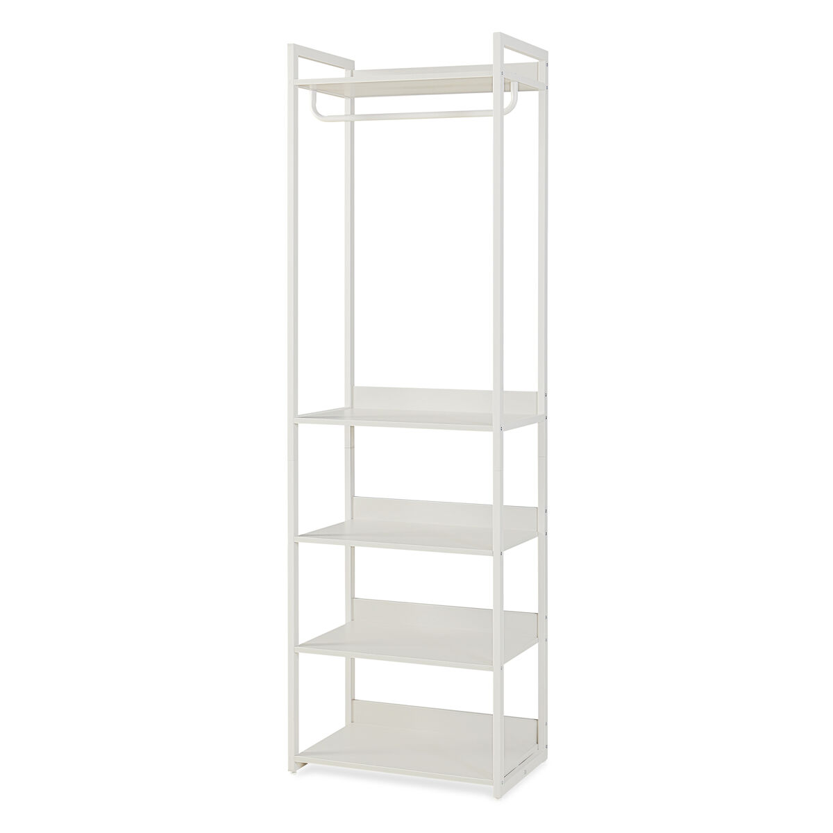 Perchero burro jässaatka con 5 estantes 200x61x40 cm - gris [en.casa]