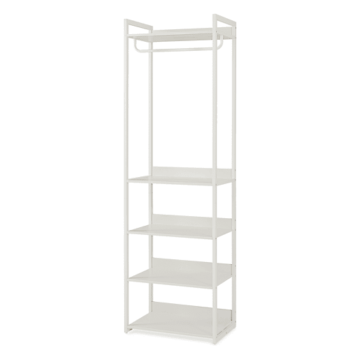 Bengaleiro de pé Jässaatka 1 varão 5 prateleiras aço 200x61x40 cm Cinzento en.casa