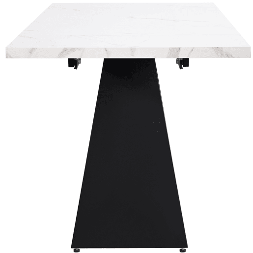 Mesa extensível 99-159x74 cm - Economiza espaço, superfície ampla, design flexível - Branco
