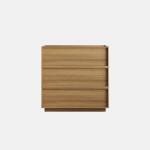 Cômoda com 3 gavetas - Móvel de arrumação moderno para sala, quarto e corredor - Carvalho