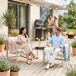 Conjunto de muebles de jardín Karg mesa + 2 sillones casa.pro Conjunto de muebles de jardín Karg mesa + 2 sillones casa.pro Beige