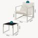 Conjunto de muebles de jardín Karg mesa + 2 sillones casa.pro Conjunto de muebles de jardín Karg mesa + 2 sillones casa.pro Beige
