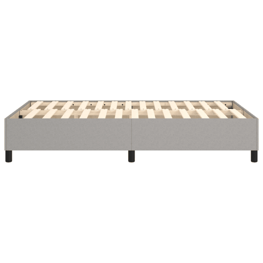 Estrutura de Cama de casal moderno com molas 120x200 cm tecido cinzento-claro