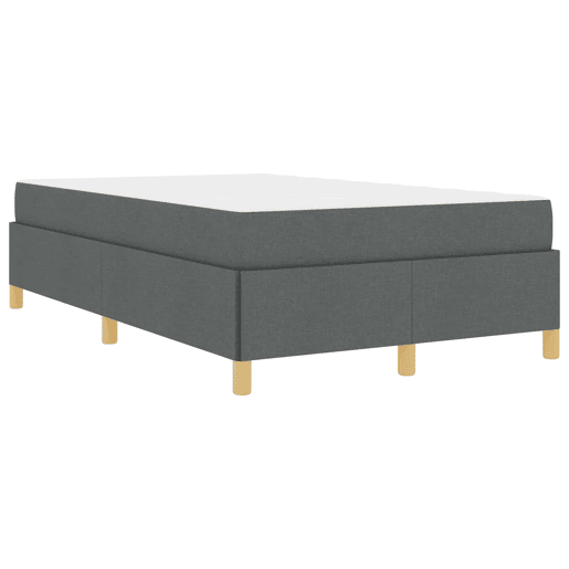 Estrutura da Cama de casal moderno com colchão Cinza Escuro 120 x 200 cm tecido