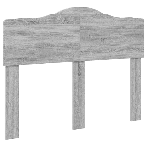 Estrutura da Cama de casal simple com cabeceira Cinza Sonoma 120 x 190 cm
