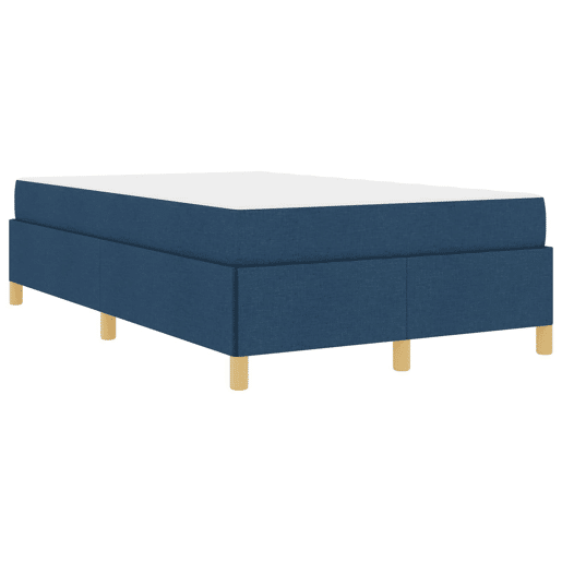 Estrutura da Cama de casal moderno com colchão - Azul 120 x 200 cm tecido