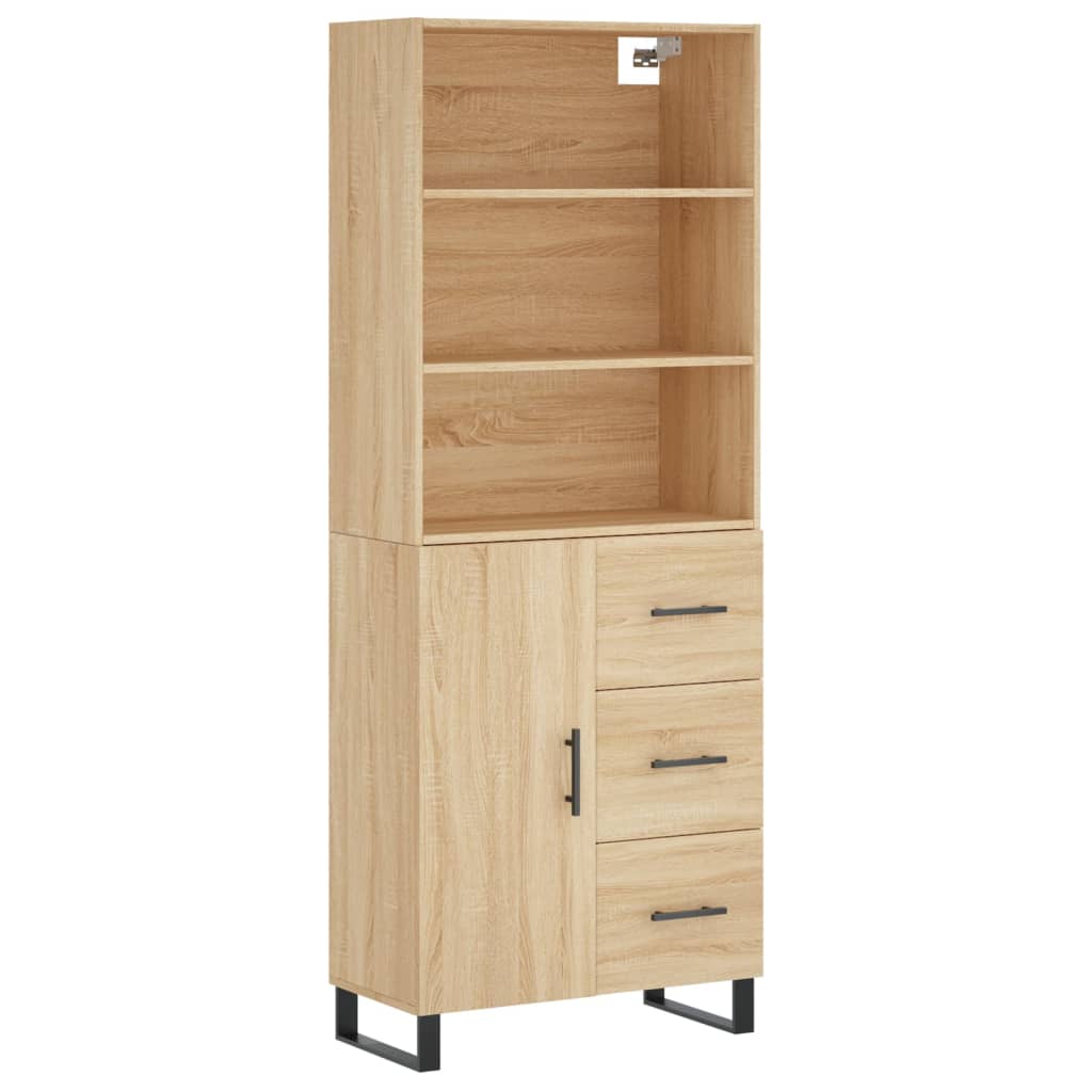 Aparador alto - Mueble de almacenamiento 69 Marrón