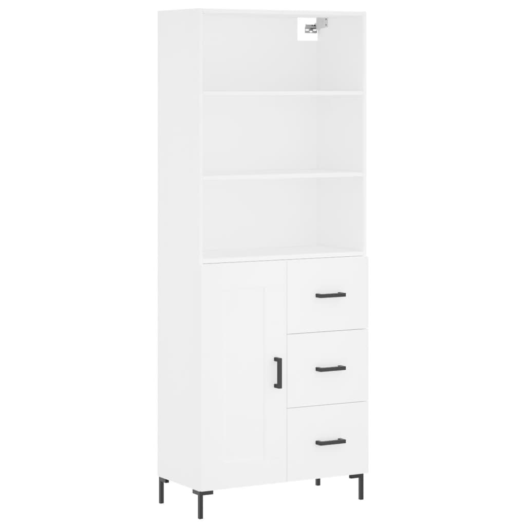 Aparador alto - Mueble de almacenamiento 69 Blanco