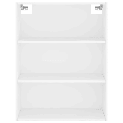 Armário alto - Bufete - Móvel de apoio 69,5x34x180 cm derivados de madeira branco pt645