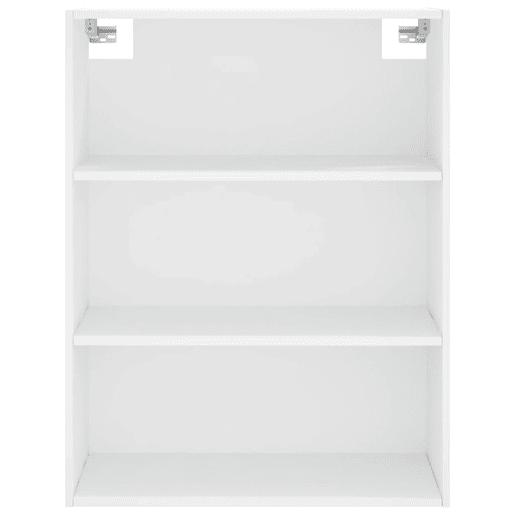 Armário alto - Bufete - Móvel de apoio 69,5x34x180 cm derivados de madeira branco pt746