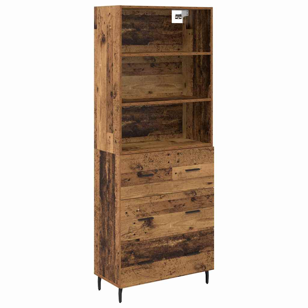 Aparador alto - Mueble de almacenamiento 69 Madera