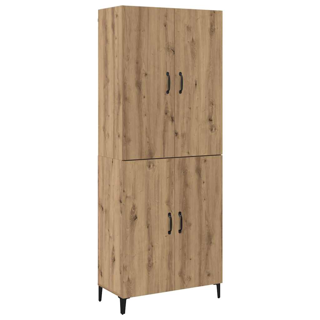 Aparador alto - Mueble de almacenamiento 2 pcs 69 Roble Artisan