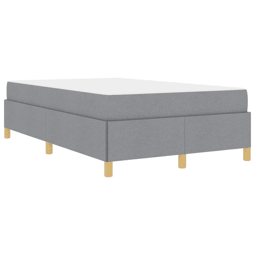 Estrutura De Cama De Casal Simple - Cinzento-claro 120 x 200 cm tecido