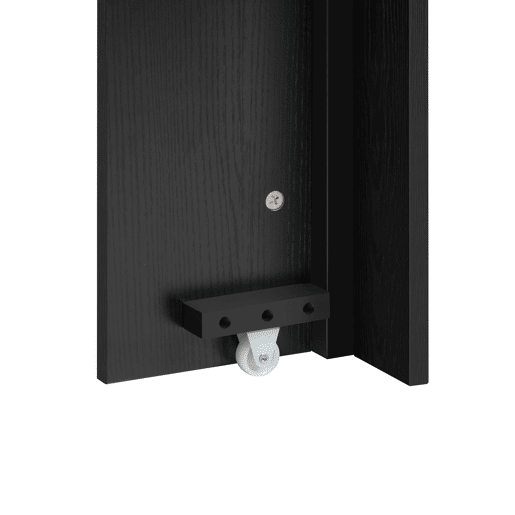 Ilha de cozinha com rodas, mesa de jantar extensível com tampo removível - Carrinho móvel com tomadas - Branco e Preto