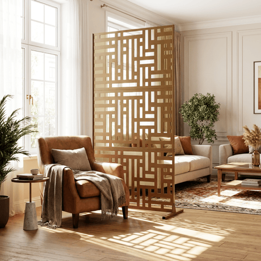 Parede divisória Bernalda aço 180x90cm Castanho casa.pro Parede divisória Bernalda aço 180x90cm Castanho casa.pro