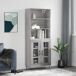 Aparador alto - Mueble de almacenamiento 2 pcs 69 Aparador alto - Mueble de almacenamiento 2 pcs 69 Blanco