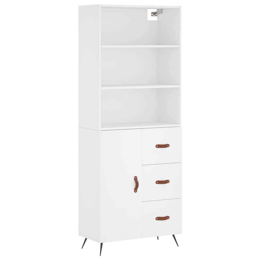 Aparador alto - Mueble de almacenamiento 69 Blanco