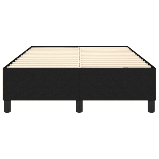 Estrutura de Cama de casal moderno com molas 120x200 cm tecido preto