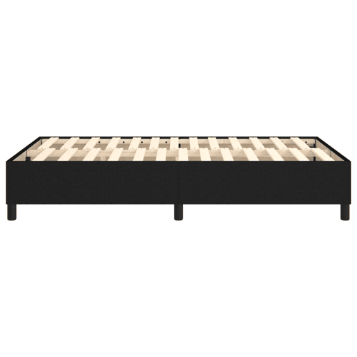 Estrutura de Cama de casal moderno com molas 120x200 cm tecido preto