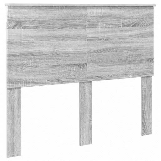 Estrutura da Cama de casal simple com cabeceira Cinza Sonoma 120 x 200 cm