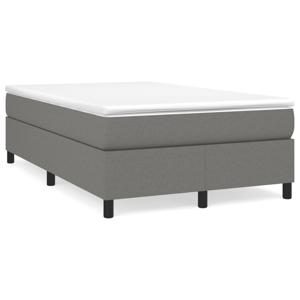 Estructura de cama doble matrimonial - con somier tela gris oscuro 120x200 cm