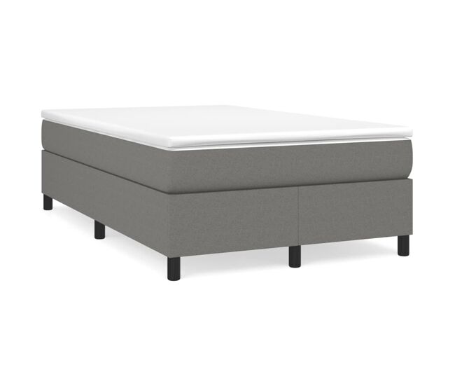 Estructura de cama doble matrimonial - con somier tela gris oscuro 120x200 cm
