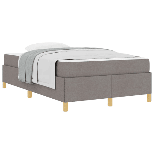 Estrutura De Cama De Casal Cinzento-acastanhado 120 x 200 cm tecido