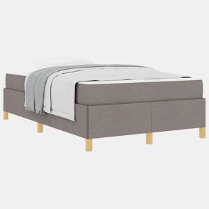 Estrutura De Cama De Casal Cinzento-acastanhado 120 x 200 cm tecido