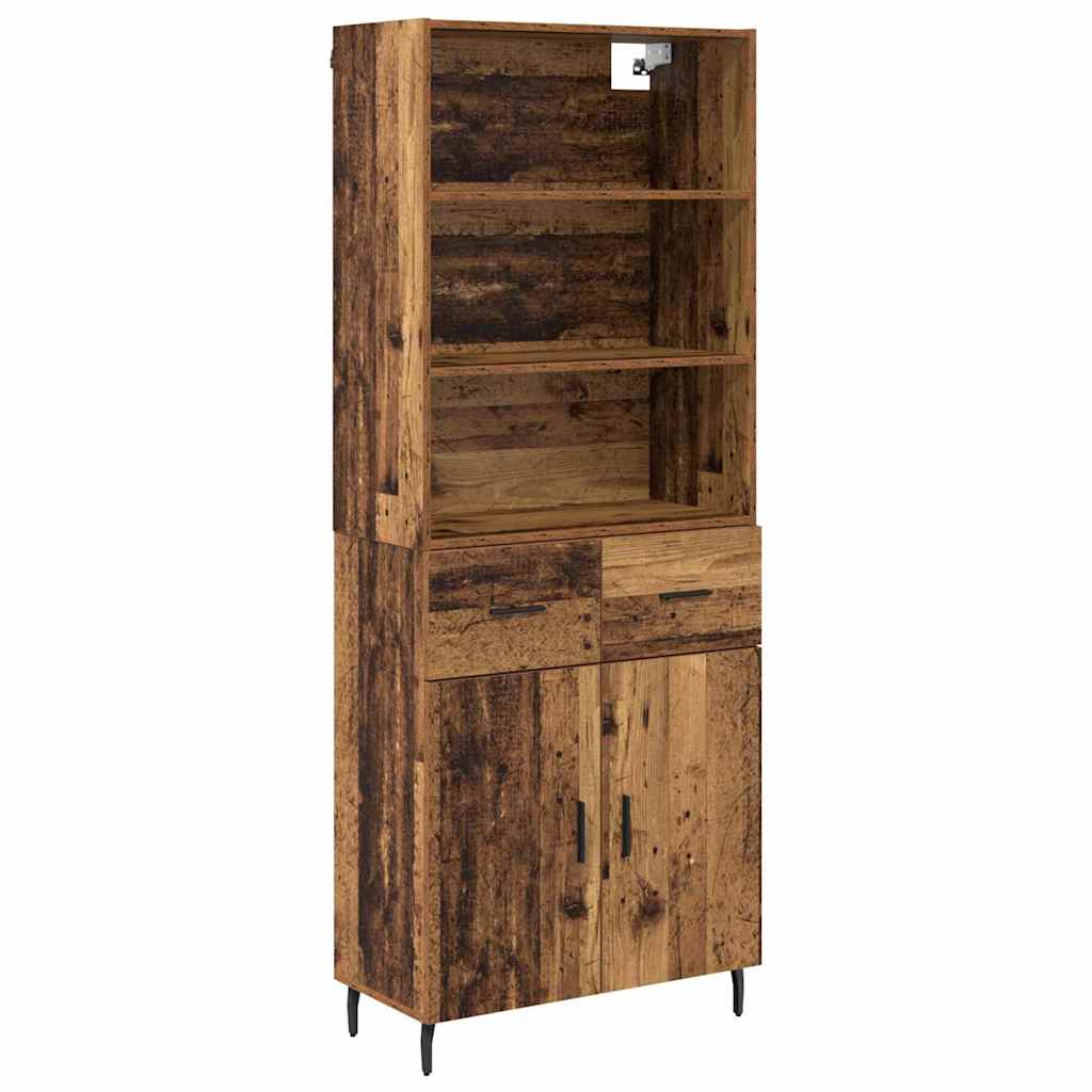 Aparador alto - Mueble de almacenamiento 69 Madera