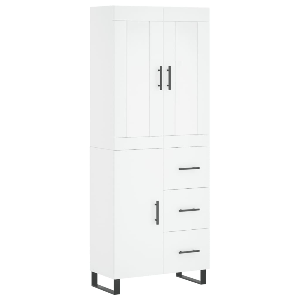 Aparador alto - Mueble de almacenamiento 69 Blanco