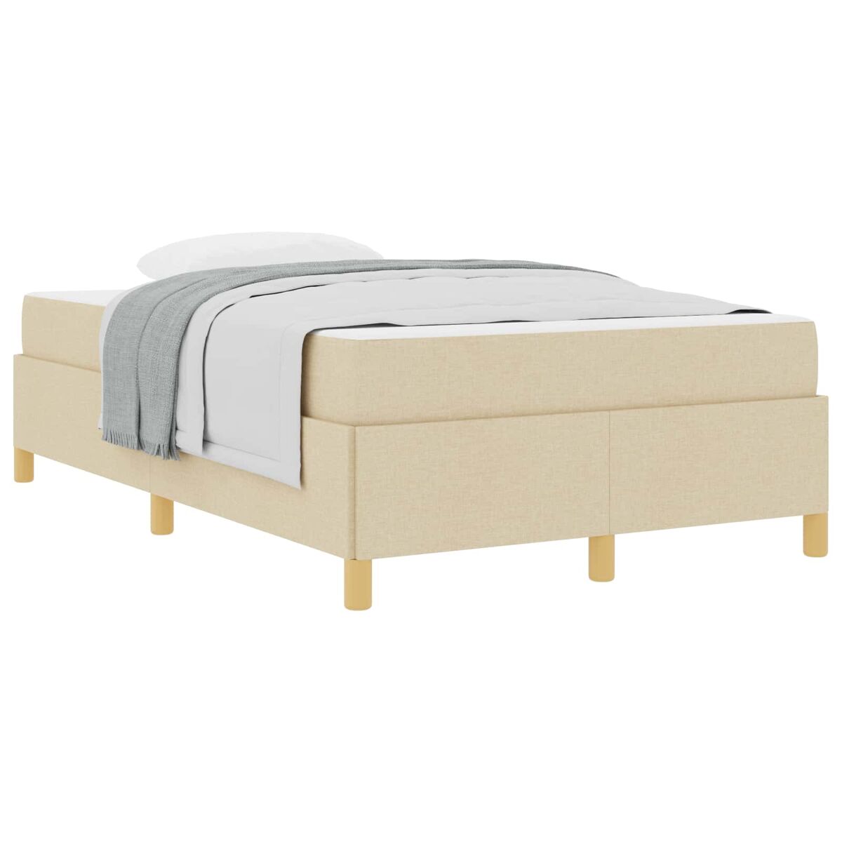 Estructura De Cama 120x203 Crema