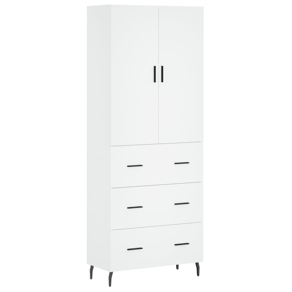 Aparador alto - Mueble de almacenamiento 69 Blanco