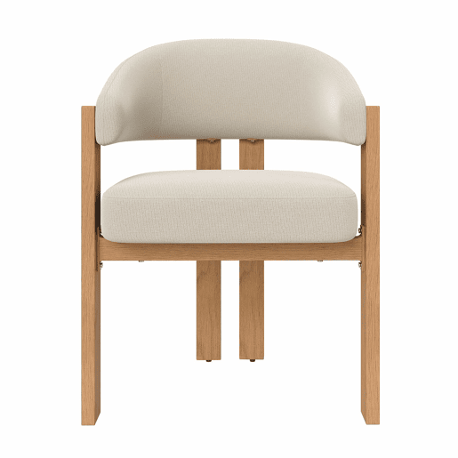 Cadeira de jantar ergonómica (2 unidades) u2013 estofada, pés de ferro resistentes, design em madeira u2013 Bege, Natural Cadeira de jantar ergonómica (2 unidades) u2013 estofada, pés de ferro resistentes, design em madeira u2013 Bege, Natural