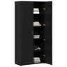 Aparador - Bufete - Móvel de apoio 2 pcs Carvalho Preto 80 x 42 x 185 cm pt258