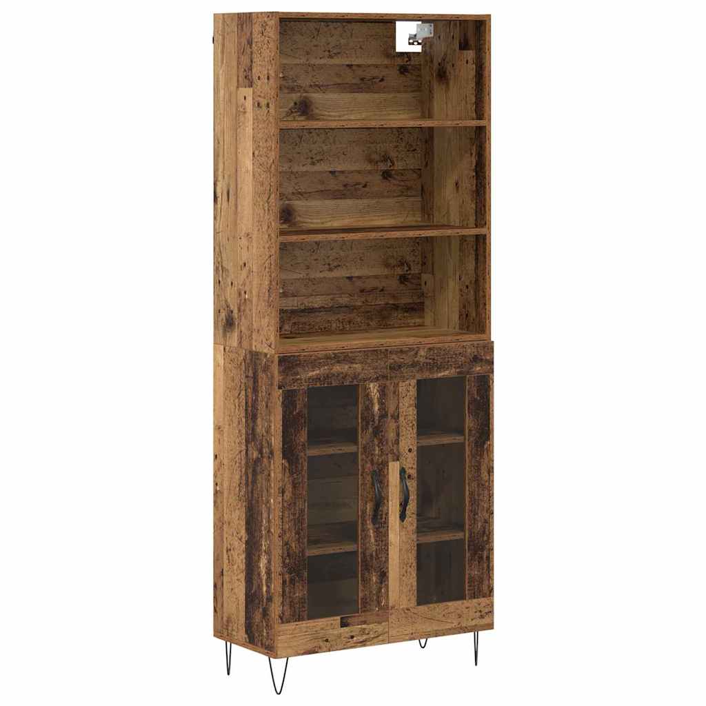 Aparador alto - Mueble de almacenamiento 2 pcs 69 Madera