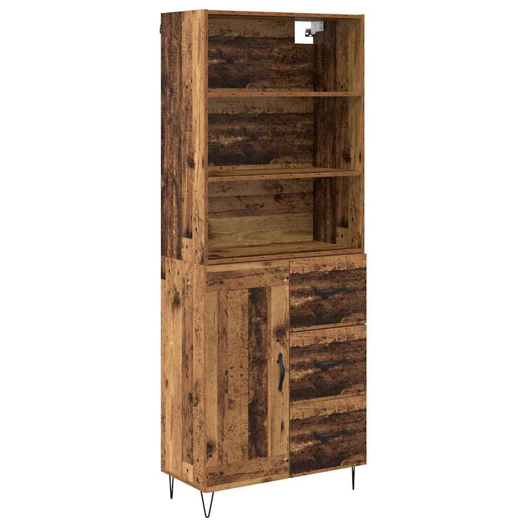 Aparador alto - Mueble de almacenamiento 69 Madera