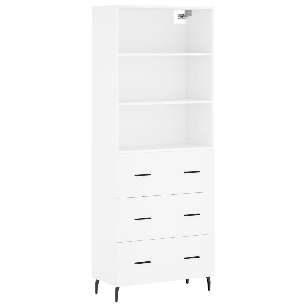 Aparador alto - Mueble de almacenamiento 69 Blanco
