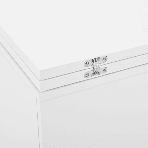Mesa de bar moderna giratória 360° - Mesa extensível com arrumação e porta de vidro - Branco