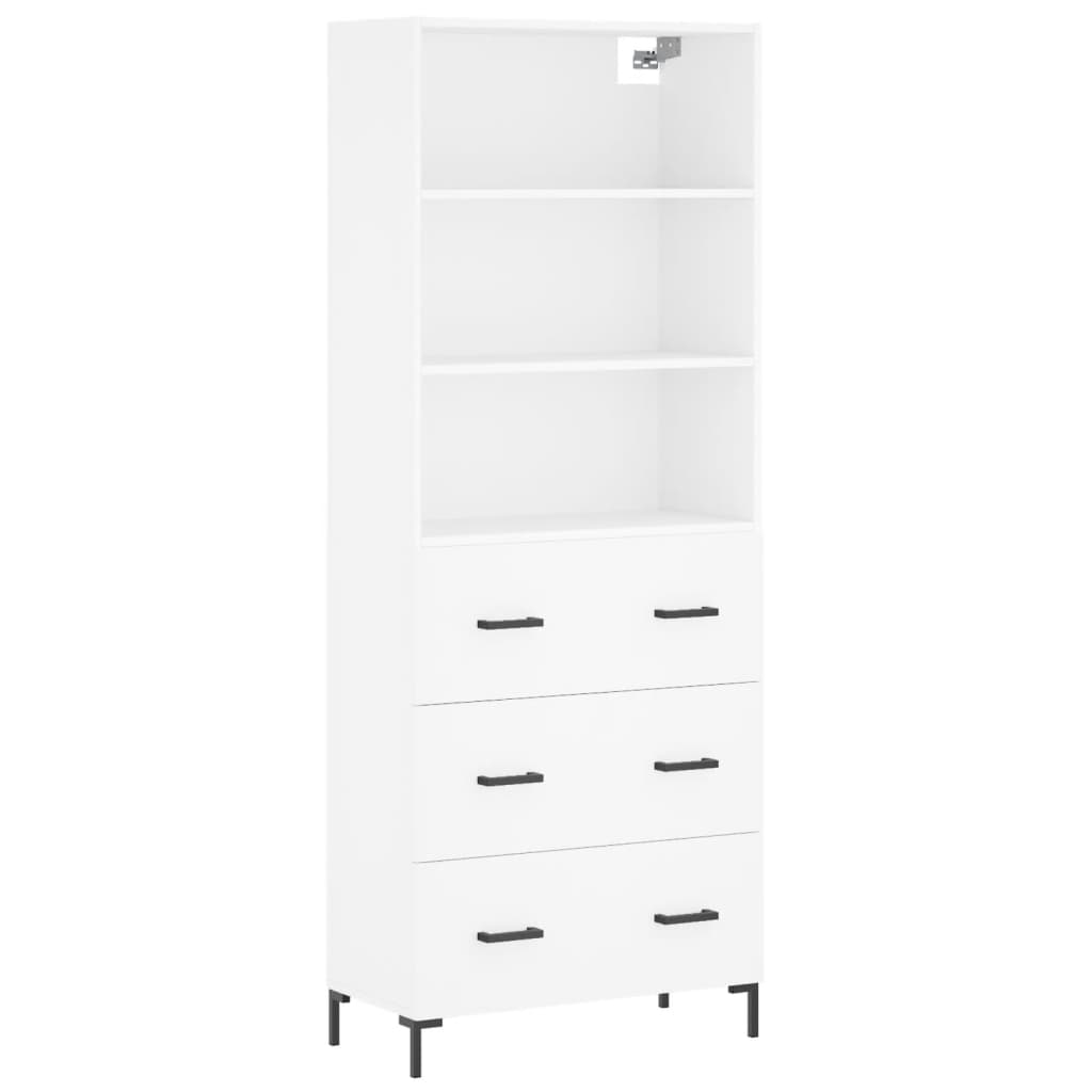 Aparador alto - Mueble de almacenamiento 69 Blanco