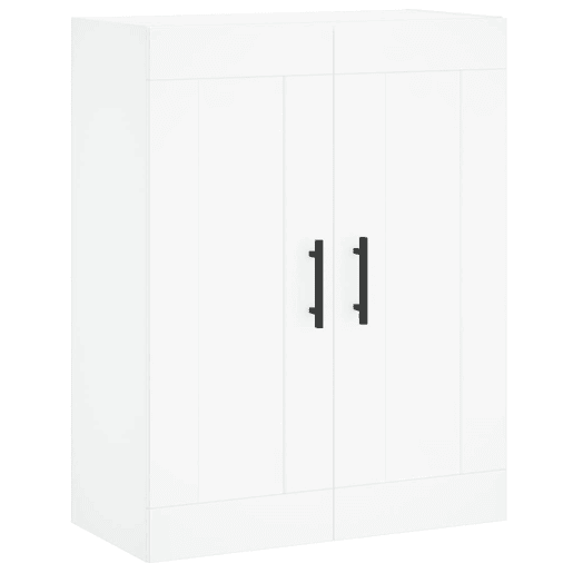 Armário alto - Bufete - Móvel de apoio 69,5x34x180 cm derivados de madeira branco pt731