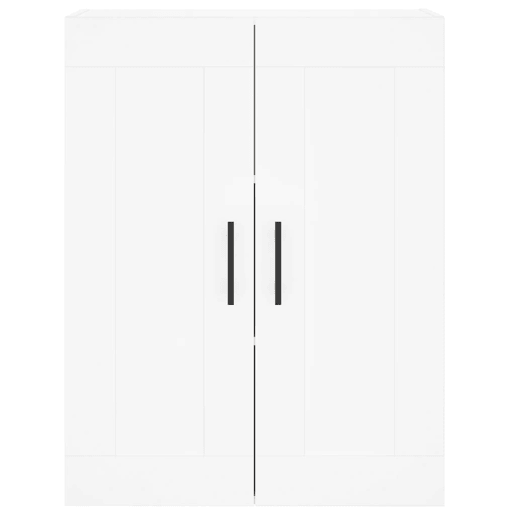 Armário alto - Bufete - Móvel de apoio 69,5x34x180 cm derivados de madeira branco pt731