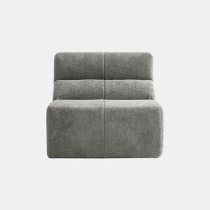 Sofá individual - Veludo macio em forma de gota - Cinza claro